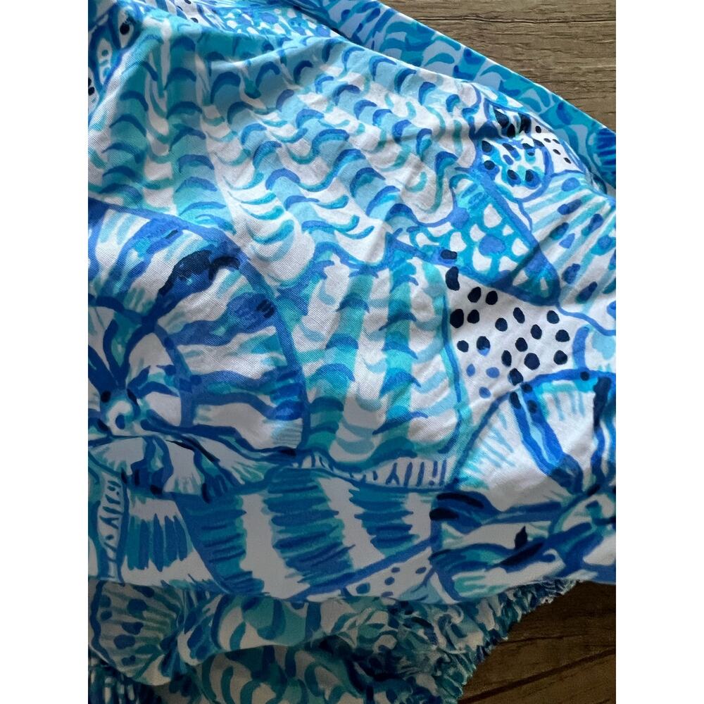 Lilly Pulitzer Women's Blouse Top Only Aston Smocked Like New L - Picture 5 of 5